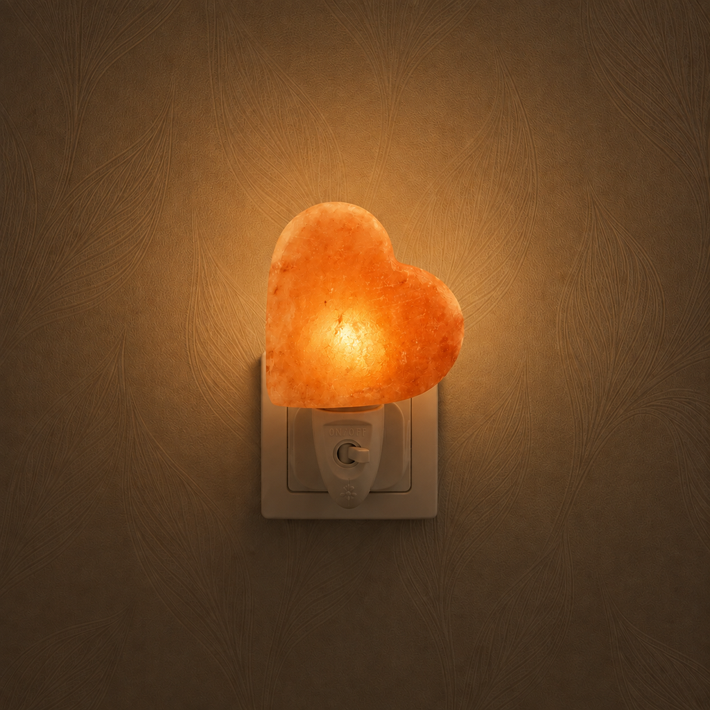 Orange Himalayan salt lamp