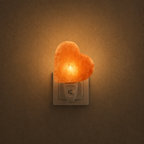 Orange Himalayan salt lamp