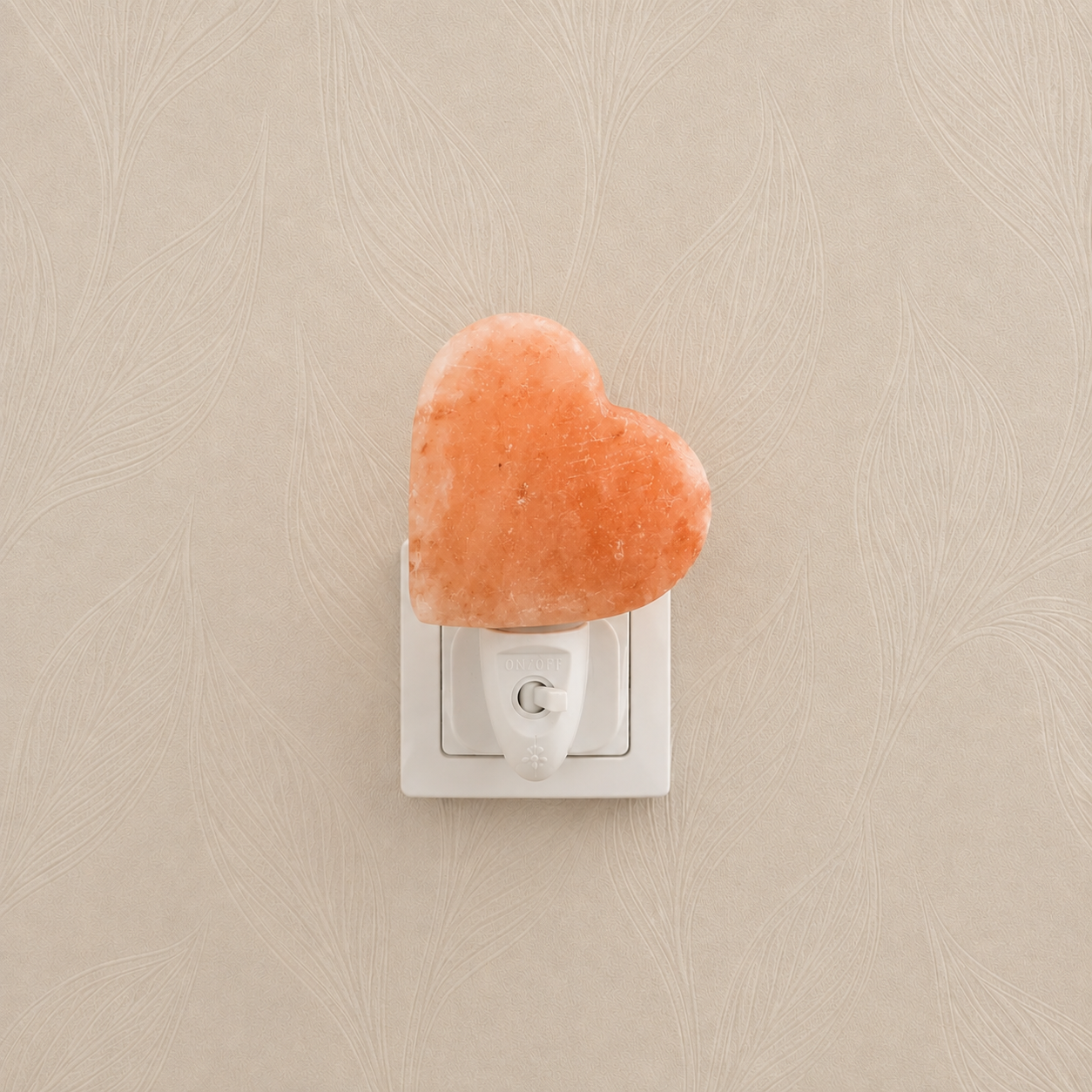 Orange Himalayan salt lamp