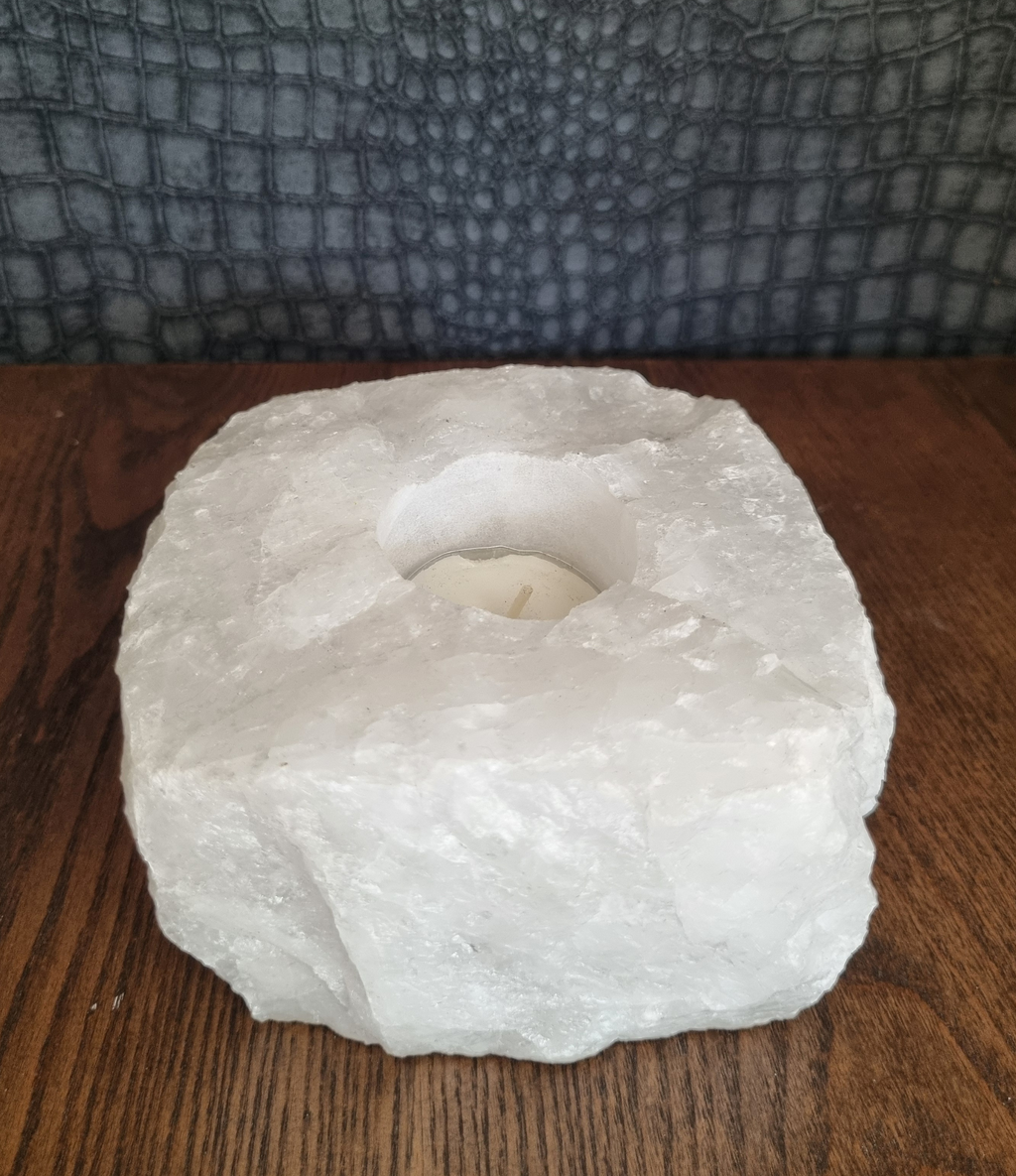 Bergkristal waxinelichthouder Nr. 12