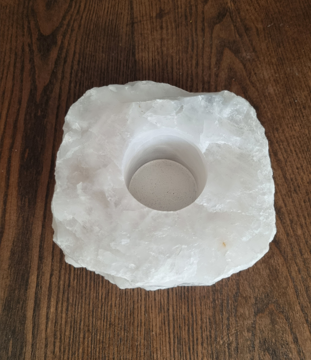 Bergkristal waxinelichthouder Nr. 13