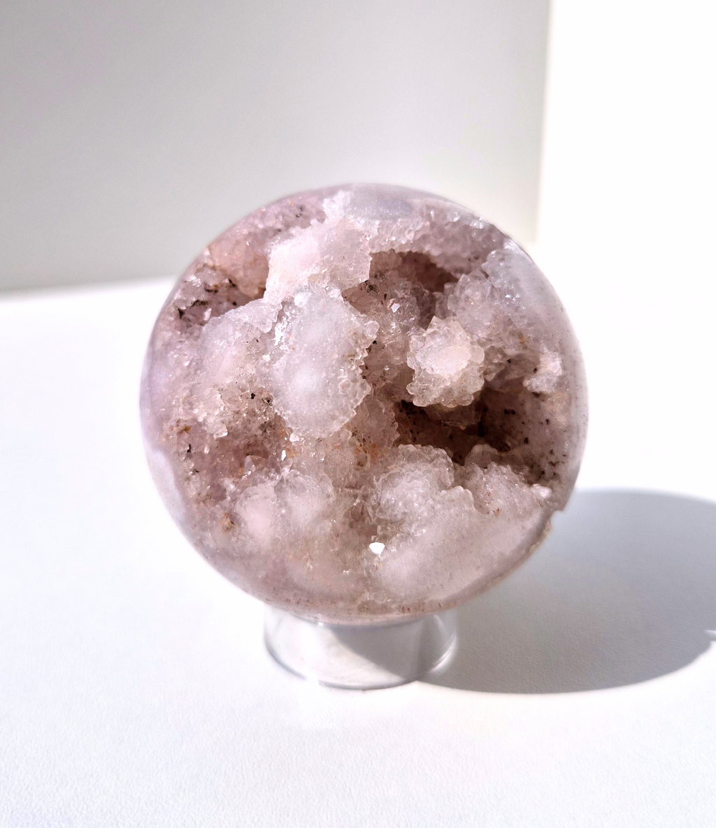 Pink amethyst sphere