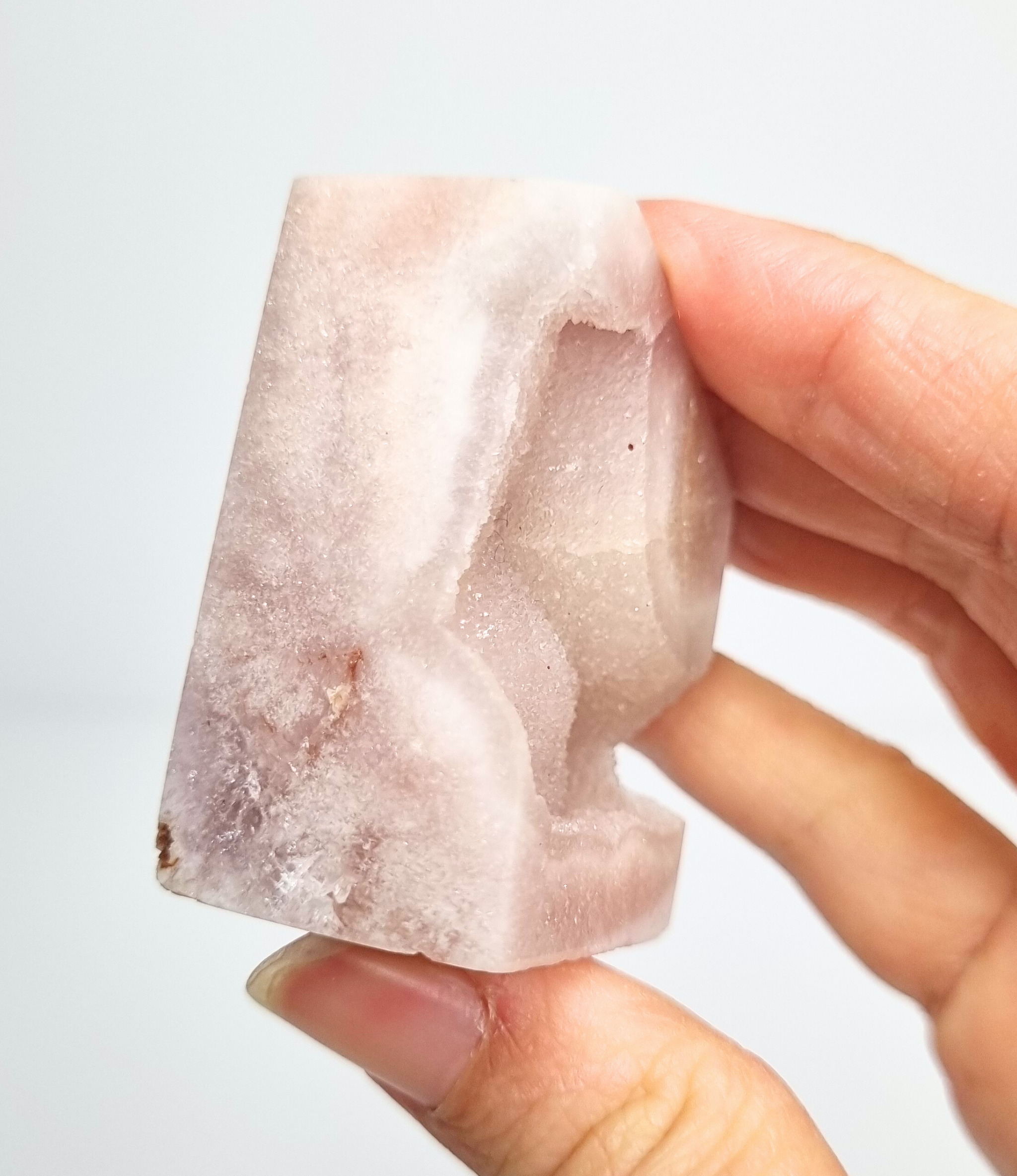 Roze amethist stukje