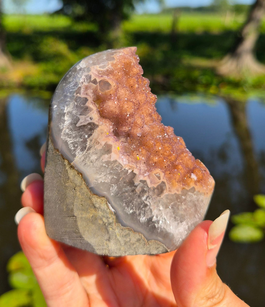 Red healer (hematoid quartz) tower