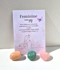 Feminine energy | Set van 3 trommelstenen