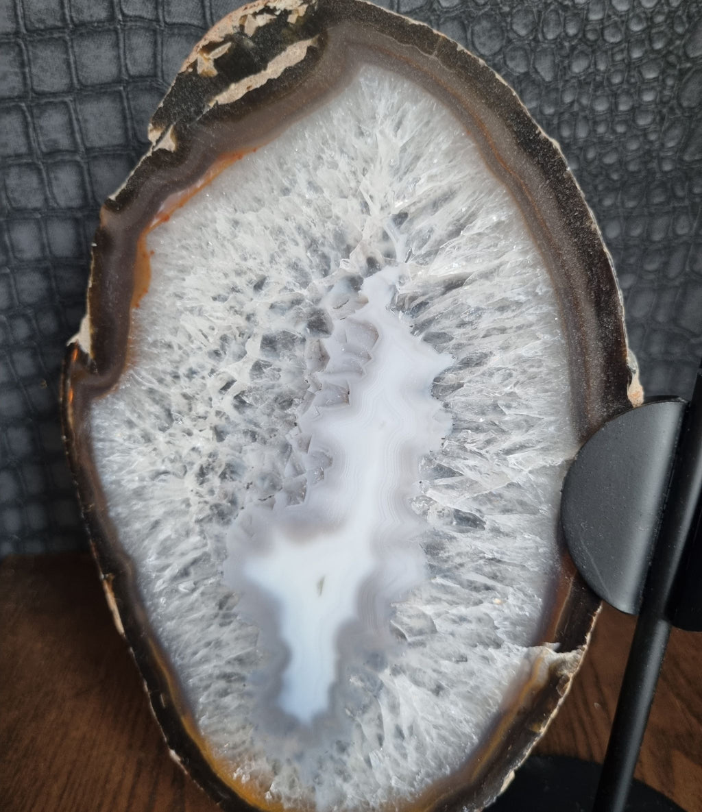 Agaat vlinder op standaard