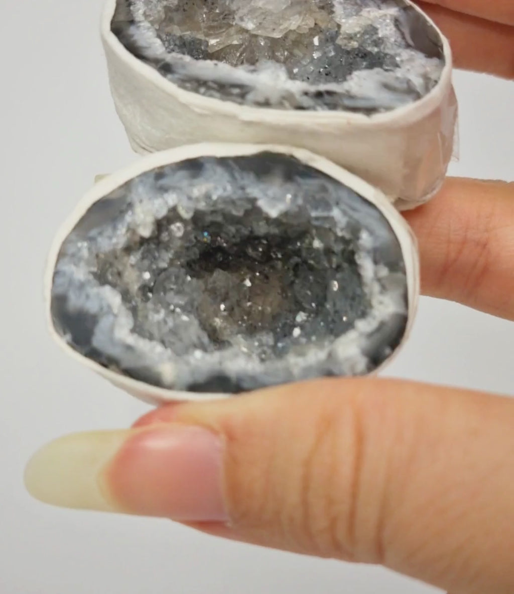 Agaat geode paartjes #8