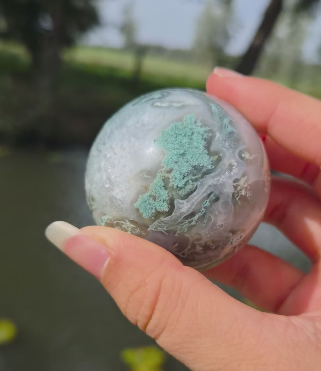Boule d'agate mousse