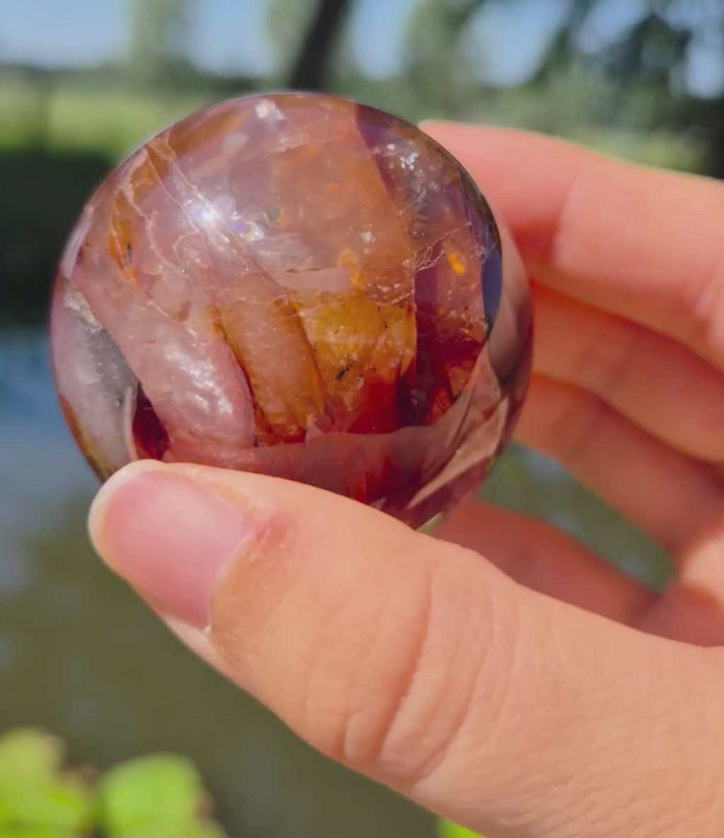 Red healer (hematoid quartz) tower