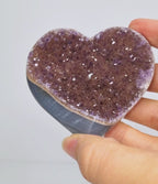 Amethist met agaat hart