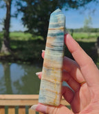 Blauwe onyx toren