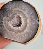 Agaat geode op standvlak