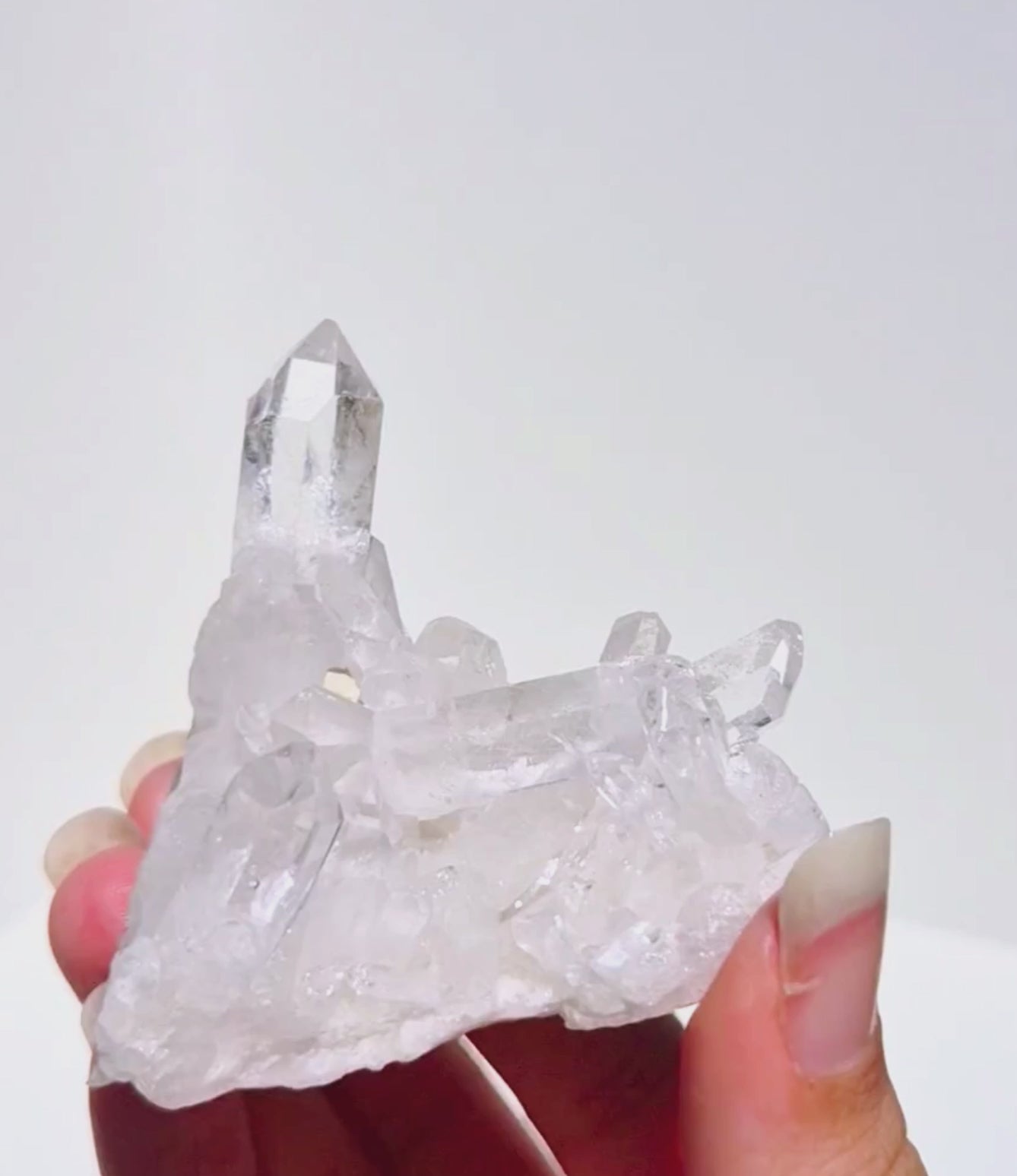 Rock crystal cluster