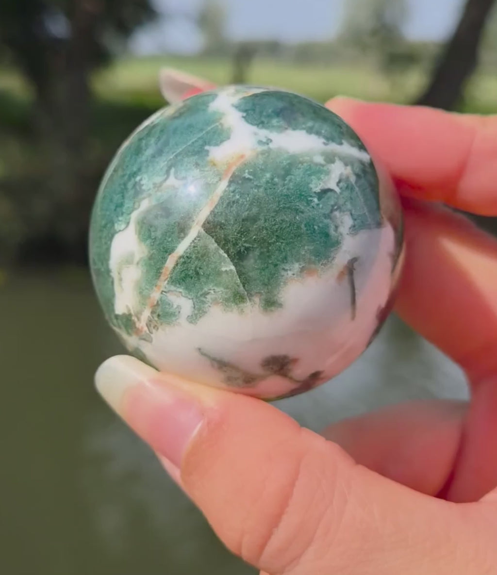 Boule d'agate mousse