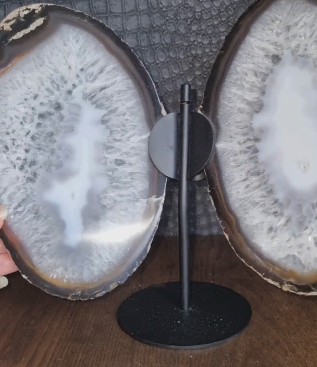 Agaat vlinder op standaard