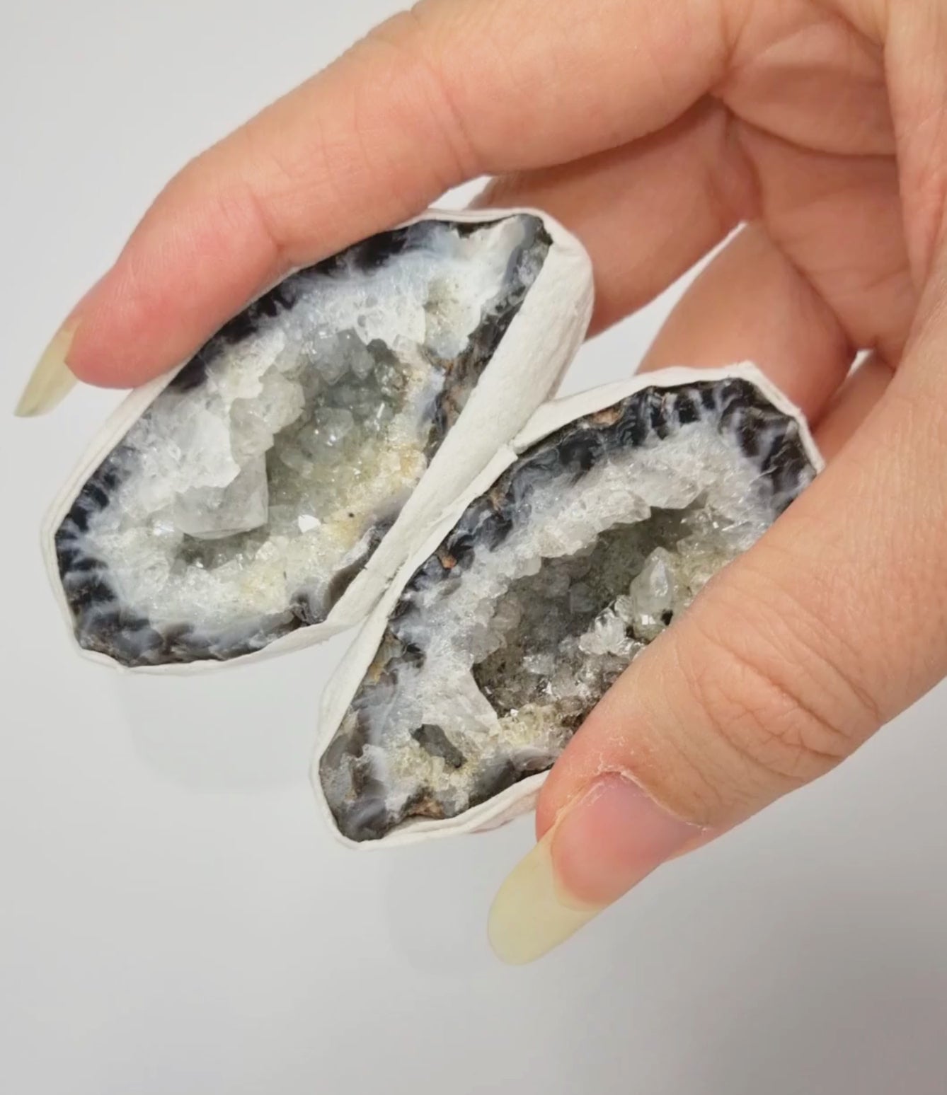 Agaat geode paartjes #9