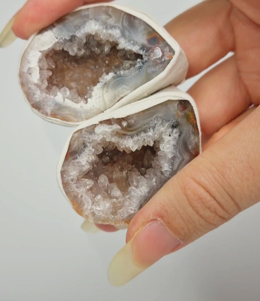 Agaat geode paartjes #6