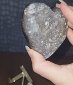 Amethist hart inclusief standaard