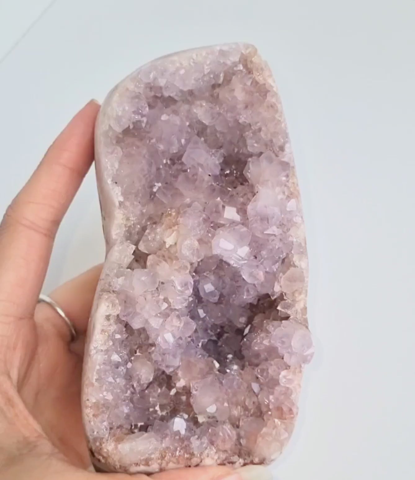 Roze amethist free form