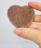 Amethist met agaat hart