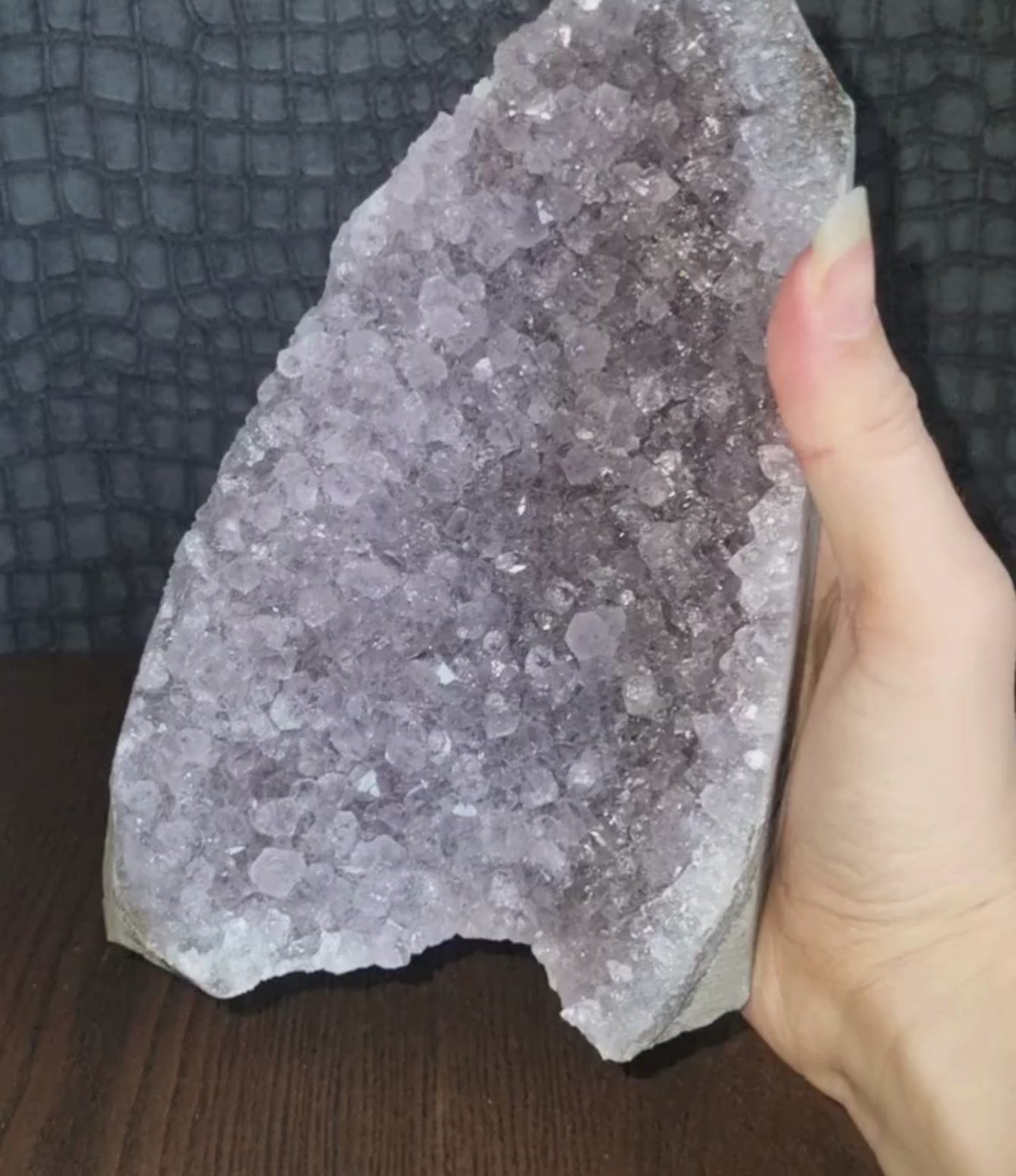 Amethist op standvlak