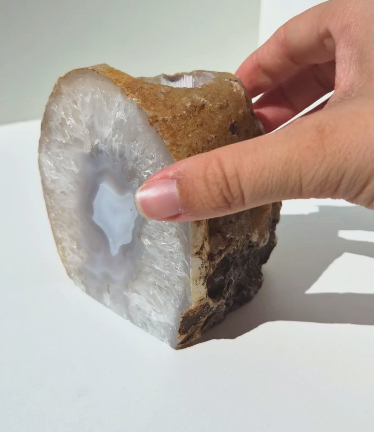 Bougeoir en agate