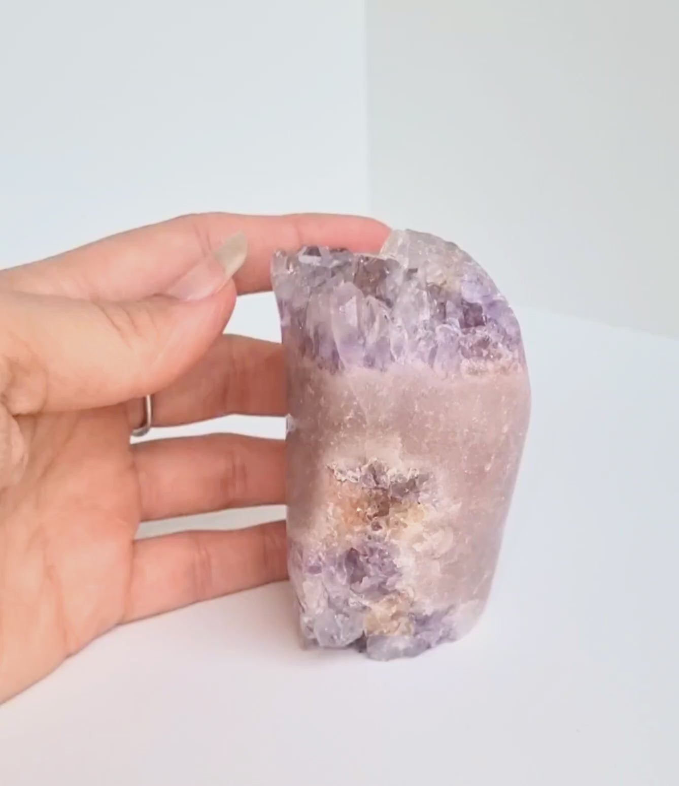 Roze amethist free form