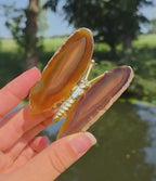 Agate on stand
