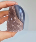 Amethist met agaat free form