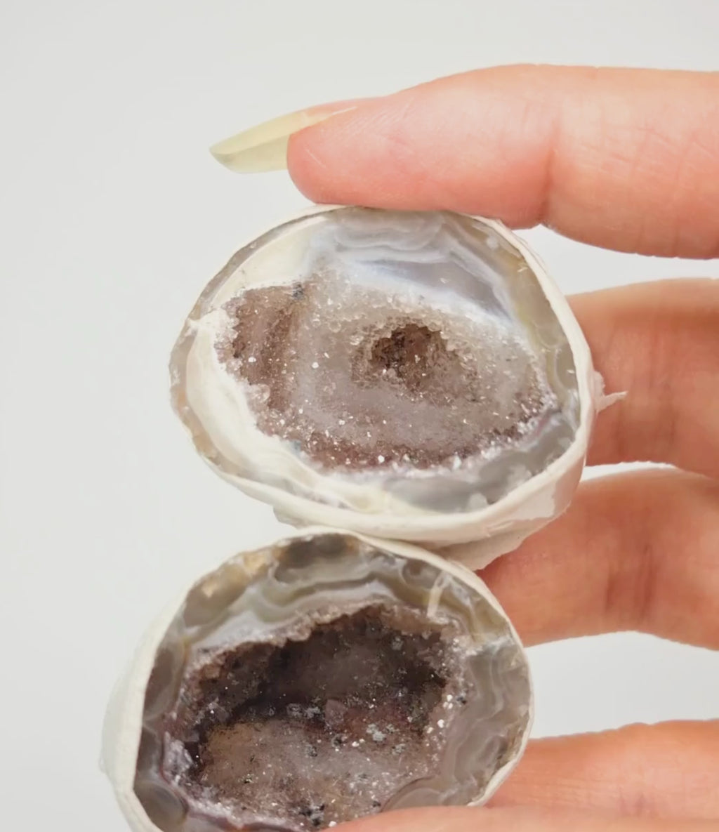 Agaat geode paartjes #7