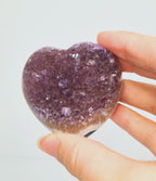 Amethist met agaat hart