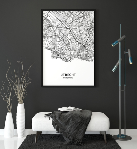 STREET MAP UTRECHT WANDDECORATIE