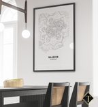 STREET MAP NAARDEN WANDDECORATIE