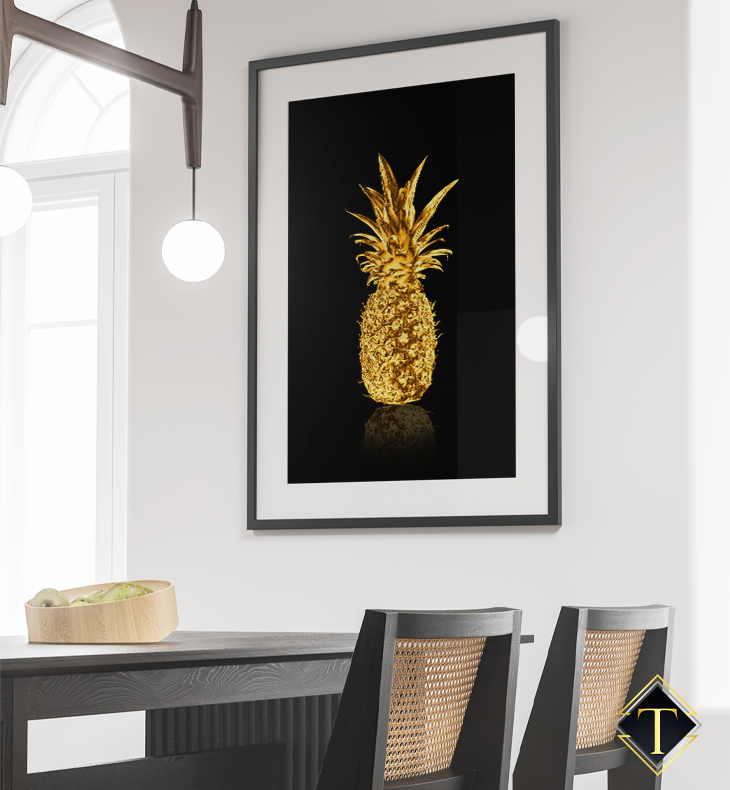 BLACK & GOLD ANANAS POSTER