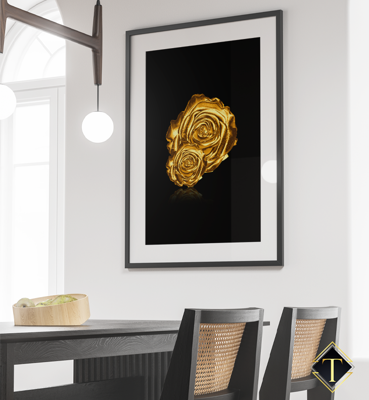 BLACK & GOLD ROOS POSTER
