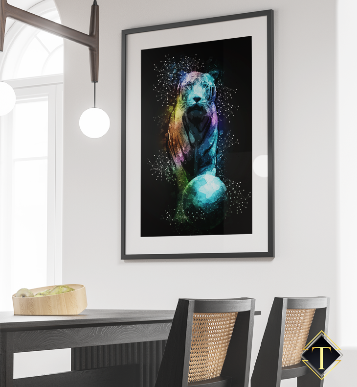 TIJGER WANDDECORATIE