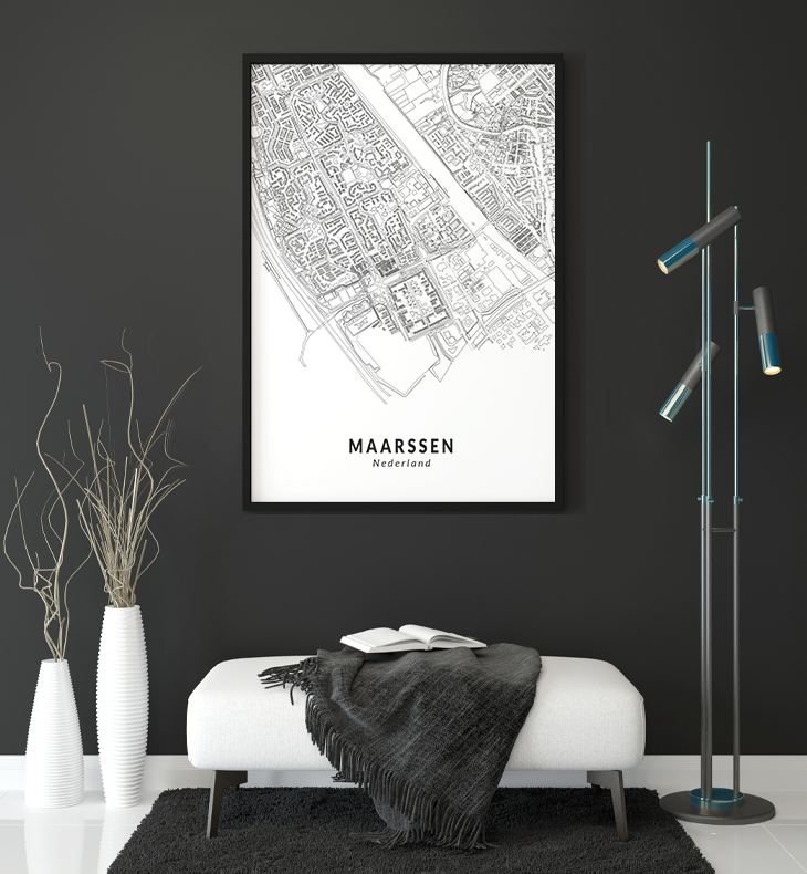 STREET MAP MAARSSEN WANDDECORATIE