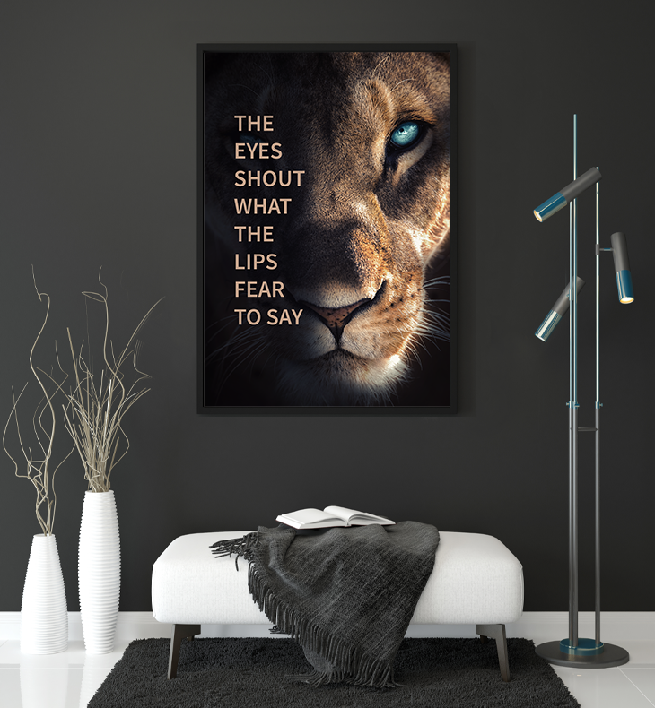 THE EYES WANDDECORATIE
