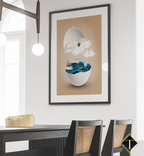 WERELD EI WANDDECORATIE