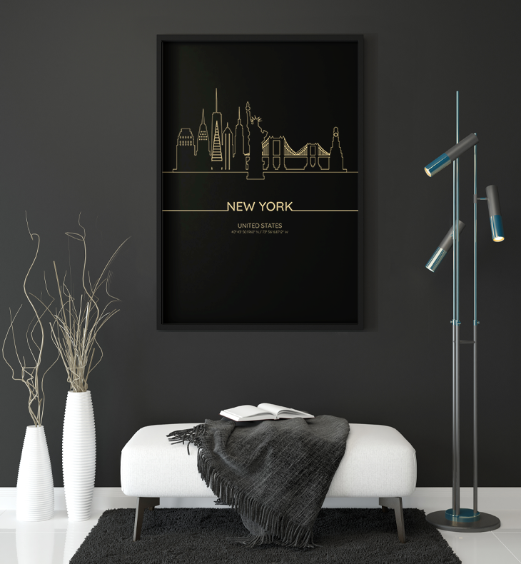 SKYLINE NEW YORK POSTER