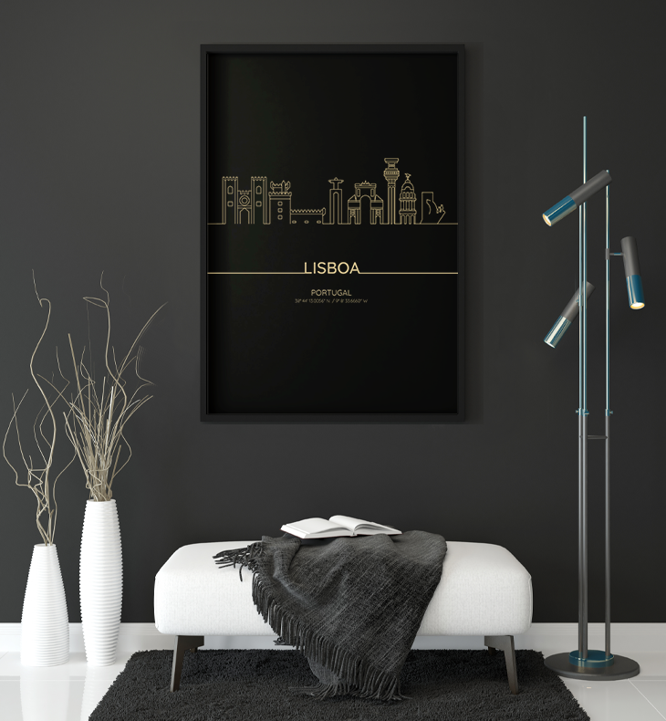 SKYLINE LISBOA POSTER