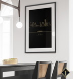 SKYLINE LISBOA POSTER